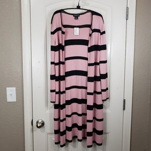 Dué Per Dué Open Front Long Sleeve Duster